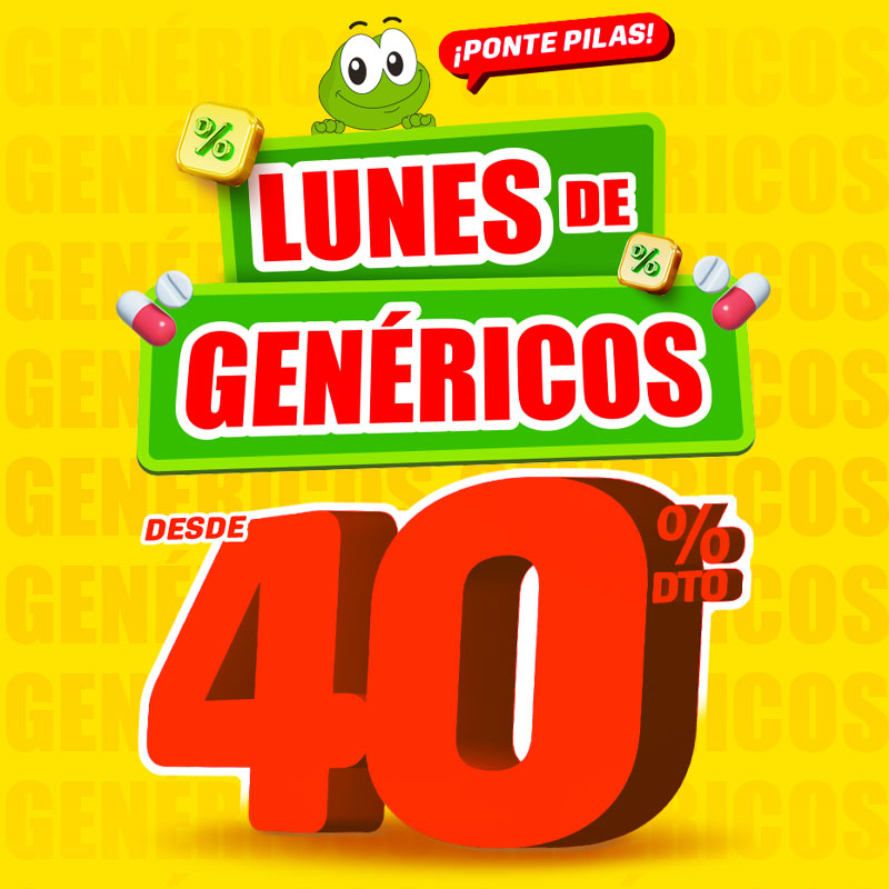 Lunes de Genéricos - Hasta 40% de descuento