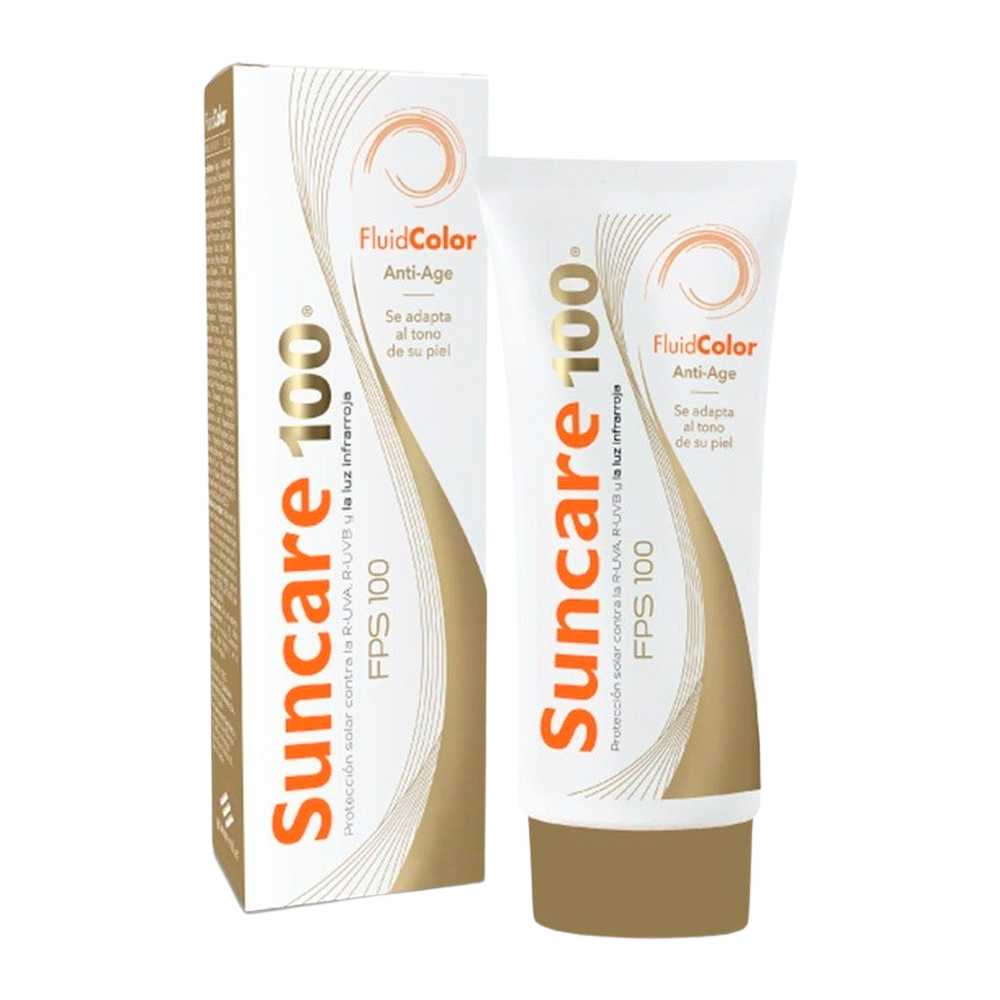 Suncare Protector Solar FPS 100 Fluid Color Anti-Age