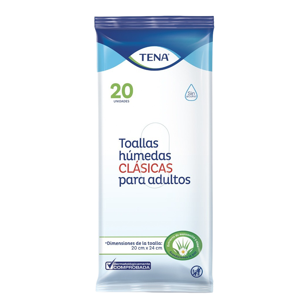 TENA CLÁSICAS TOALLAS HÚMEDAS
